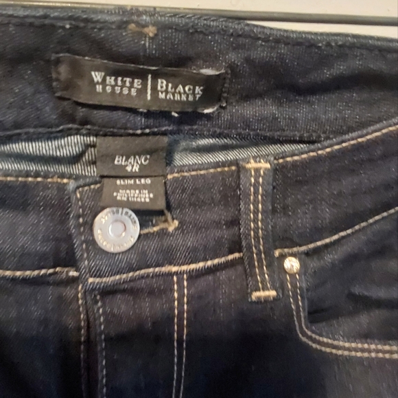 White House Black Market Dark Denim Jeans - Picture 2 of 7